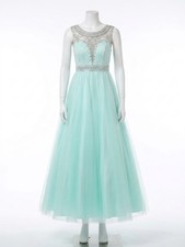 Mac Duggal Scoop Neck Beaded Ball Gown Size 6