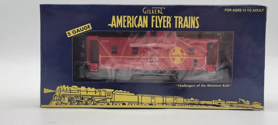 S-Gauge Lionel American Flyer 6-47981 Santa Fe Caboose - NIB - Image 2 of 4