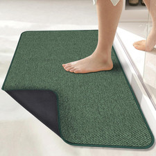 Bath Mat,Ultra Thin Bathroom Rugs,Rubber Bath Mats for Bathroom,No Slip Bath Rug
