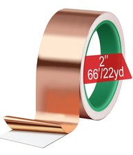 Copper Tape for Slugs and Snails 2In  66FT Slug Tape Barrier 100 Purity Copp...