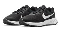 Nike Revolution Boys Shoes Trainers UK Size 4.5 - 6  DD1096 003 Black / White