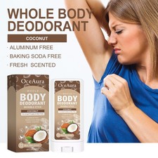 Coconut Deodorant Stick Body Odor Control  Fresh Scent Natural Formula