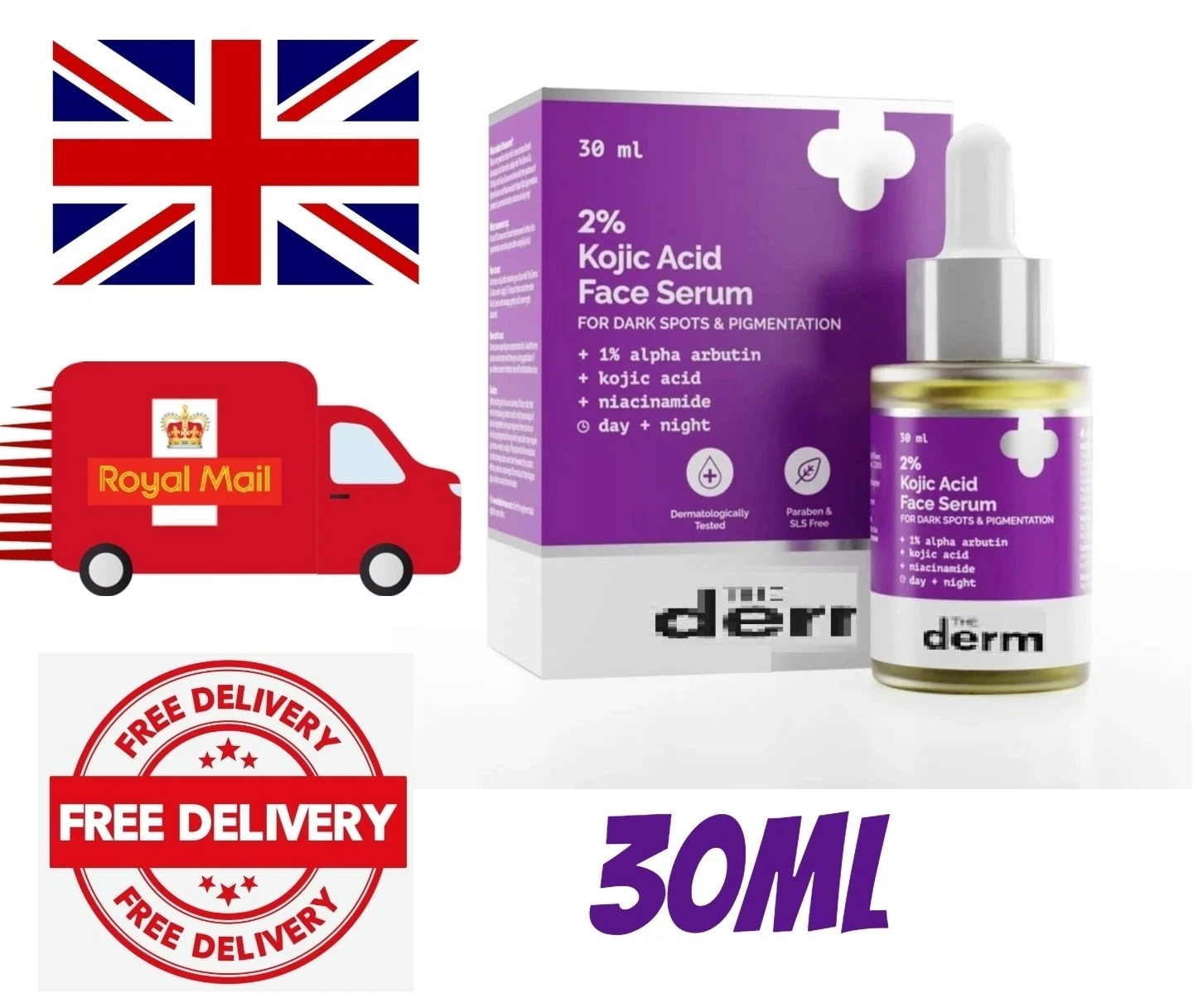 The Derma Co 2% Kojic Acid Face Serum With 1% Alpha Arbutin & Niacinamide 30ml