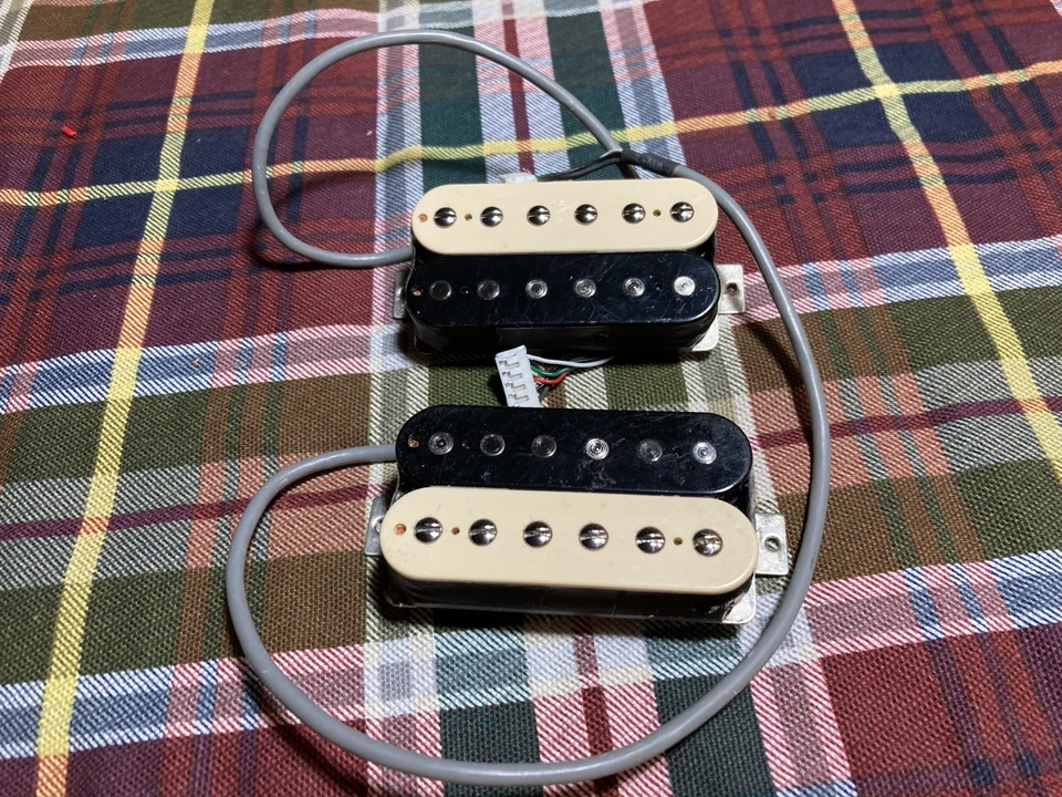 Set of Zebra Epiphone Alnico Pro Classic Humbucker Guitar Pickups, Quick-Connect - Image 2 of 3