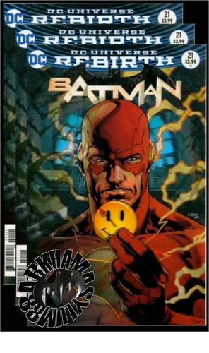 BATMAN Vol.3 #21(6/17)BUTTON, PT-1(LENTICULAR/3-D)WATCHMEN(CGC EM)9.8(RAWx3)!!!!