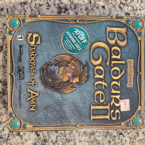 FORGOTTEN REALMS BALDUR'S GATE 2 II: SHADOWS OF AMN. BIG BOX PC 2000 COMPLETE