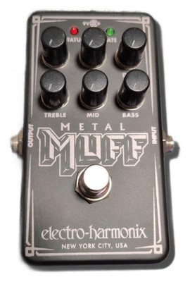 ELECTRO-HARMONIX METAL MUFF Verzerrungseffektpedal getestet & funktioniert 7859