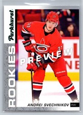 2018-19 Upper Deck Parkhurst Rookies Previews Andrei Svechnikov RC Carolina