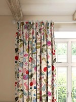 John Lewis FRUIT TREE Pair Blackout Lined Pencil Plt Curtains  W167 Drop137cm