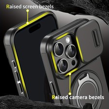 Rugged Magnetic For iPhone 17 Pro Max 16 15 14 13 12 11 with Ring Camera Cover