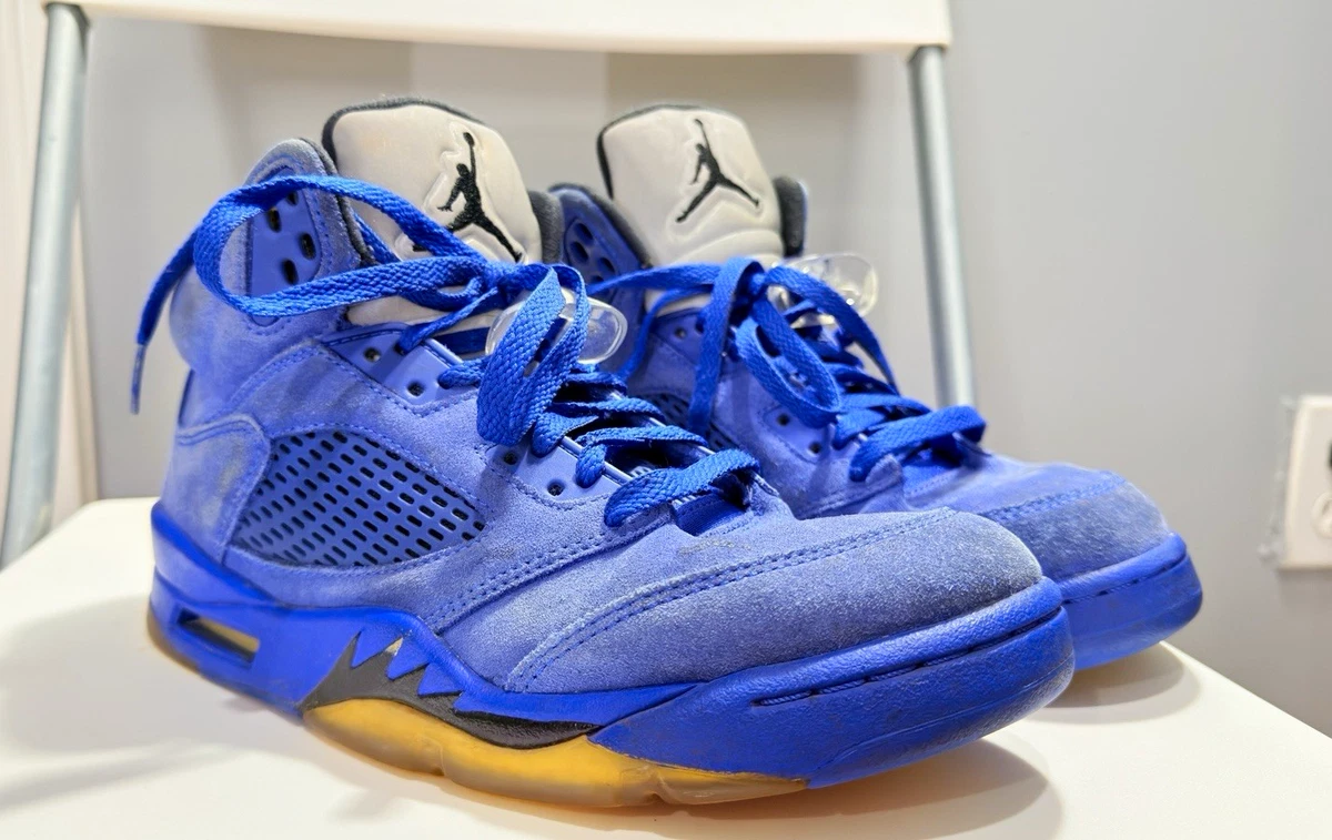 Jordan 5 Retro Blue Suede for Sale - Authenticity Guaranteed - eBay