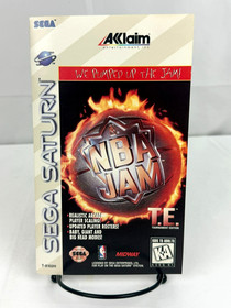 NBA Jam T.E. (Sega Saturn, 1995) CIB Complete in Box w Manual + Reg Card Works
