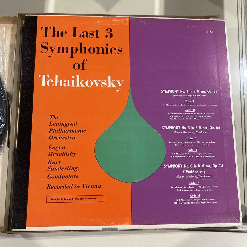 The Last 3 Symphonies of Tchaikovsky 3LPs 2Box Set Decca Gold Label DL 9879-81 Foto 2 de 4
