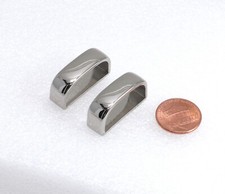New 1" 25mm wide belt keeper 35B 2pcs for man/women casual nickel finish USA
