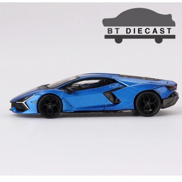 Mini GT 1:64 Lamborghini Revuelto Blu Eleos – Modellino Pressofuso, Edizione Limitata Chase MGT00748