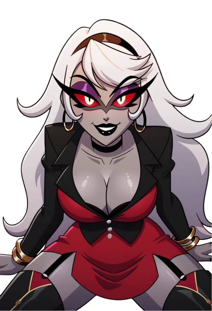 Carmilla Carmine Hazbin Hotel Weatherproof Anime Sticker 6