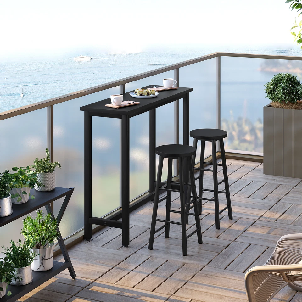 WOLTU Kitchen Bar Table Counter Breakfast Dining Table Coffee Table Metal Legs - Image 2 of 4