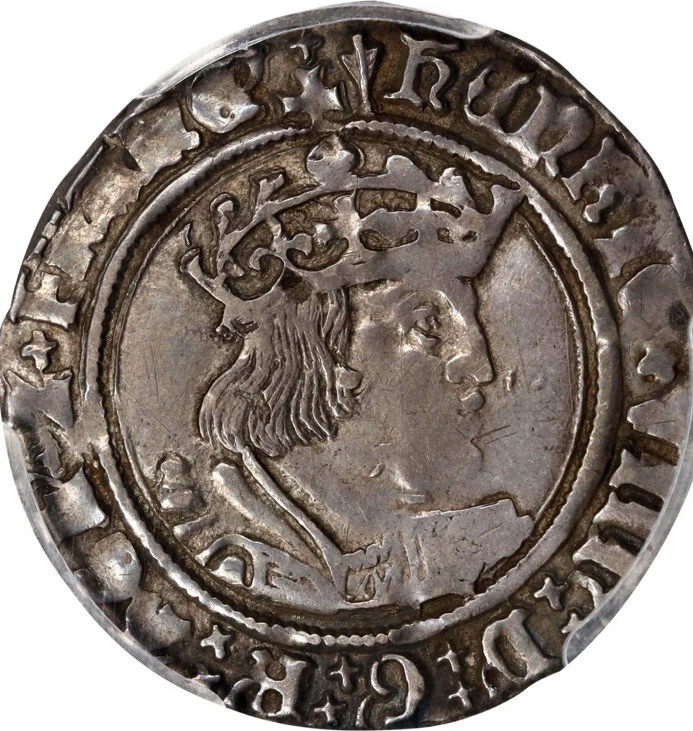 PCGS AU-53 (1526-44) Henry VIII Groat, London, mm Arrow, S-2337E, ex Salton - Image 2 of 4