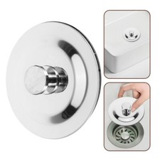 Stainless Steel Drain Plug Bathtub Sink Protective Cover Stopper for