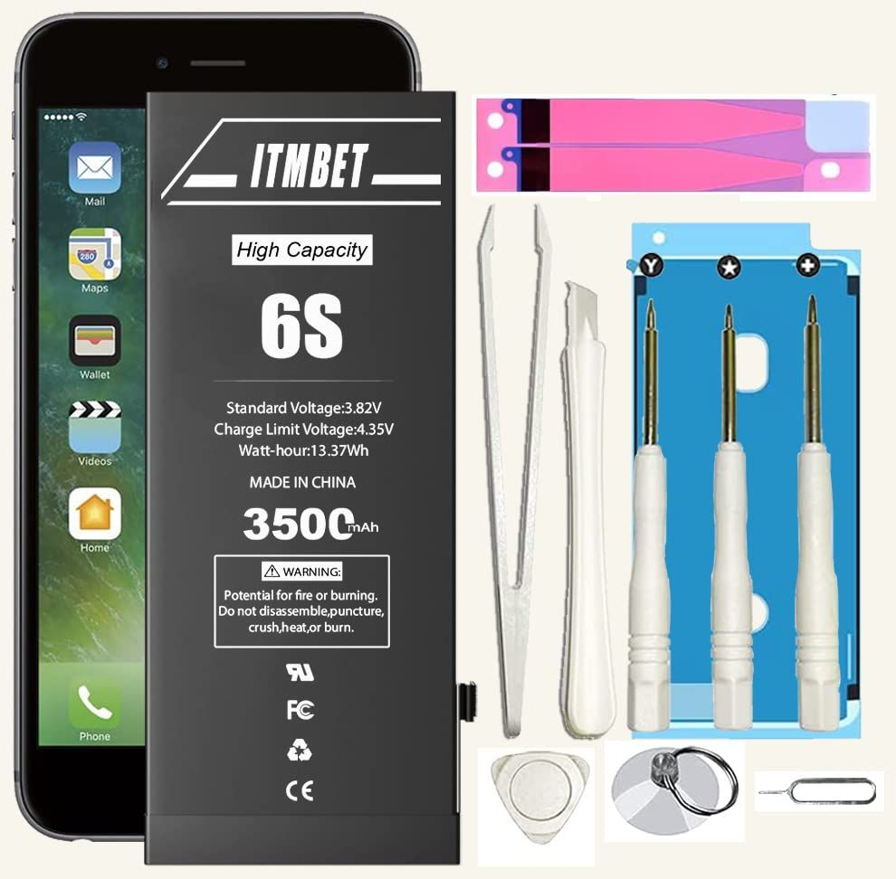 ITMBET [3500mAh] Battery for iPhone 6S, High Capacity New 0 Cycle... eBay