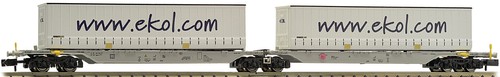 Fleischmann N 825329 AAE Doppeltragwagen , Ekol, Epoche VI, N1630 | Zustand: Neu