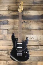Guitarra eléctrica Godin Session HT Strat, negra mate.  Bonito usado. CANADÁ #R3105