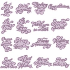 CYFUN DESIGN 16 PCS Alphabets Dies for Card Making, Happy Occasions, Scrapboo...