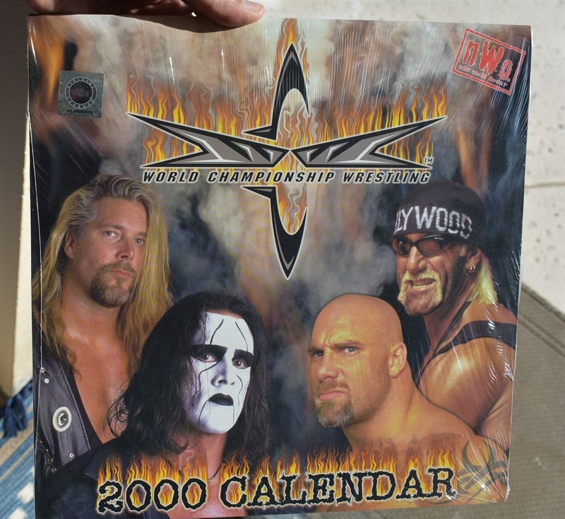WCW NWO BILL GOLDBERG HULK HOGAN wrestling muscle BEEFCAKE MALE Vintage calendar