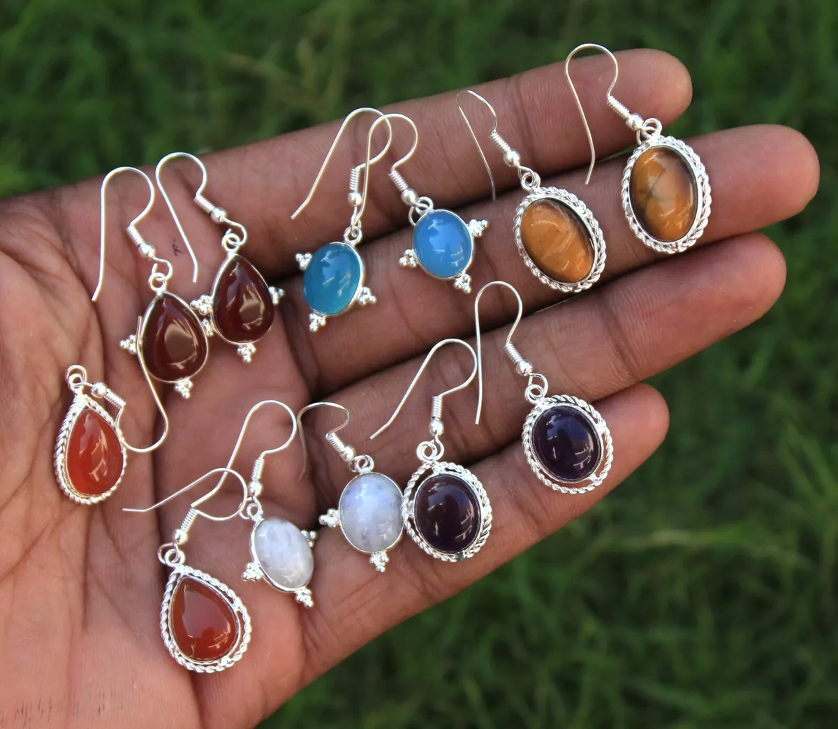 Wholesale Earrings Handmade jewelry vintage Earring hippie Crystal Earrings