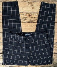 Mango Suit Black Plaid Pants Women’s Size 4