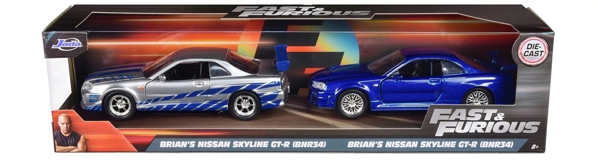 Voiture Miniature 1:32 Nissan GT-R R34 Fast & Furious - Jada 2012 - Neuf
