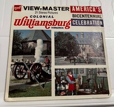 Vintage View-Master Colonial Williamsburg Travel 3 Slide Packet A813