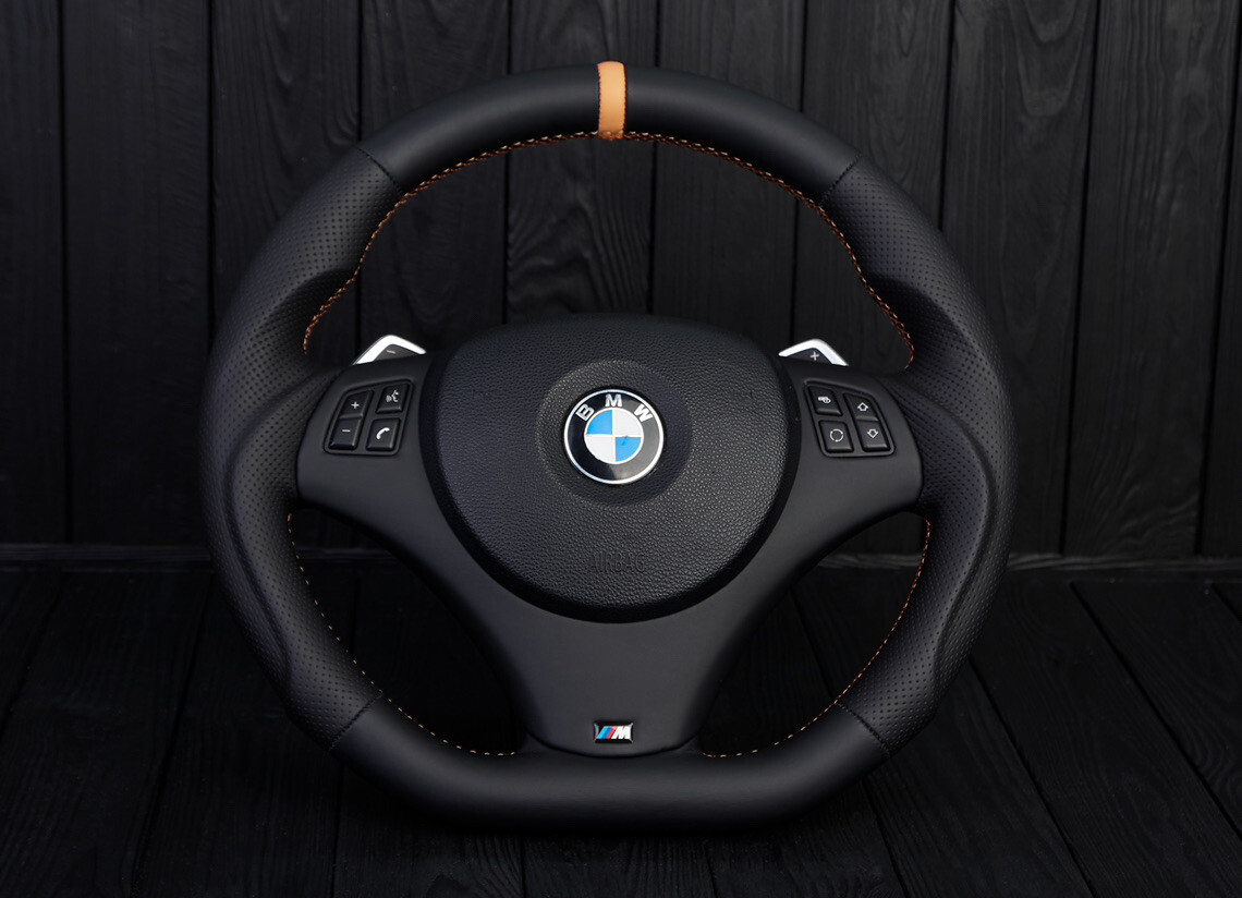 BMW Steering Wheel custom flat bottom PADDLE E90 M3 E92 335d 135i 335is 335i eBay