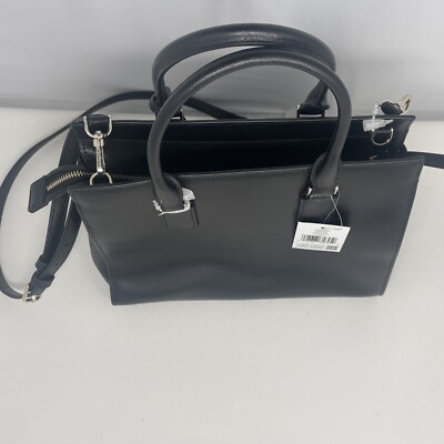 Kate① Kate Spade New York WKRU5851 Leather Handbag - Black for
