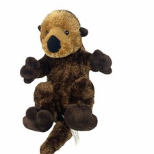Aurora World Sea Otter Stuffed Brown Soft Animal Cute Adorable Plush 13"