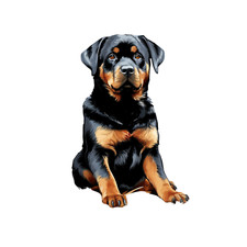 Adesivo auto cane gigante XXXL Rottweiler adesivi cani sticker