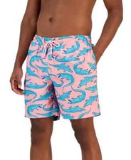 CLUB ROOM Pink Sky Combo Swimming Shorts 'Alligator' Quick Dry Swim Trunks 2XL