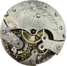 Antique Longines Private Label Mechanical Pocket Watch Movement Swiss High Grade