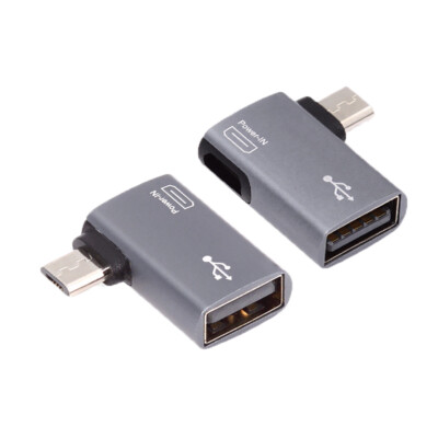 2-In-1 Powered Micro USB HOST OTG Adapter Power for Fire Stick/Host devices