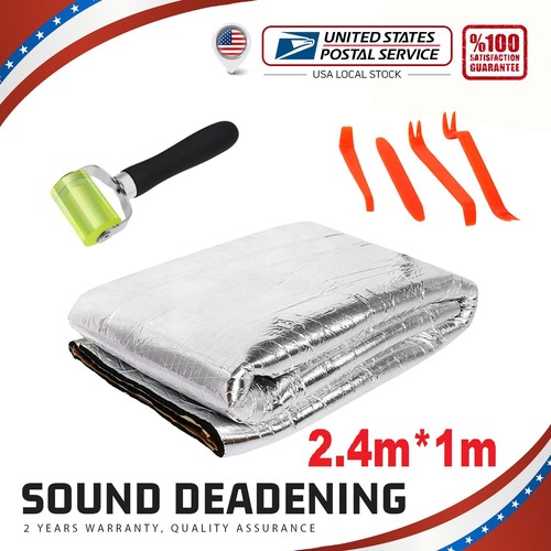 94"x39" Car Truck Boat Heat Insulation Foam Sound Deadening Self