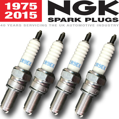 Lot De 4 Bougies NGK CR9EK Pour Kawasaki Z750 N (2004-2006) - Neuves Sous Blister