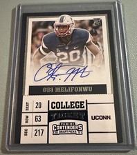 OBI MELIFONWU 2017 Panini Contenders College Ticket Rookie Autograph RC