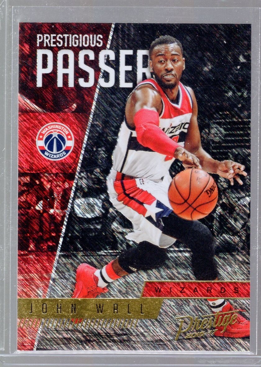 2016-17 Panini Prestige Prestigious Passers Rain John Wall #3