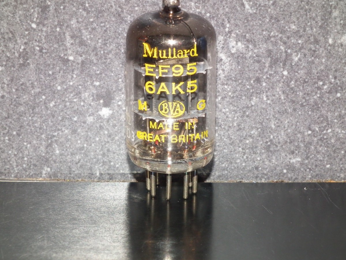 Mullard EF95 6AK5 CV850 RARE Square Getter Mitcham 5654 6AK5W EF95