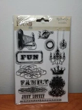 My Mind's Eye Lost and Found fun 14 stamps new