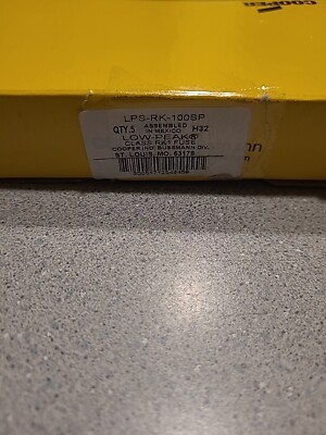 5 Bussmann LPS-RK-100SP Time delay Fuse Class RK1 100 Amps 600 VAC/300 VDC 