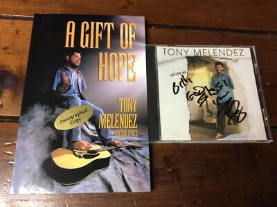 **SIGNED** Tony Melendez ** (Lot of 2) ** Never Be The Same ** A Gift of Hope **
