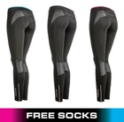 Ladies Long Compression Tights Gym Clothing Running Pants Skins + sports socks
