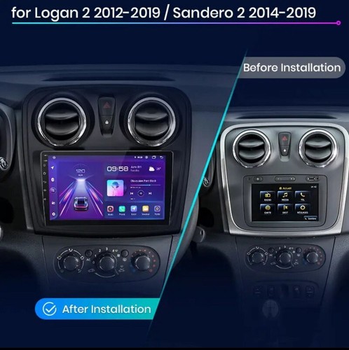 AUTORADIO ANDROID 4/64GB RENAULT LOGAN 2 DACIA SANDERO 2 STEREO AUTO TOUCH 9" - Foto 2 di 6