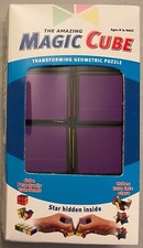 QJ MAGIC CUBE - Transforming Geometric Plastic Puzzle Cube 2  x5" - Star Inside